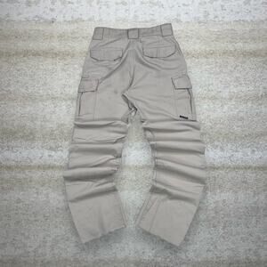 Vintage 90s Tact Squad Tactical Pants 30x36 Baggy Fit Tan Cargos Double Knees
